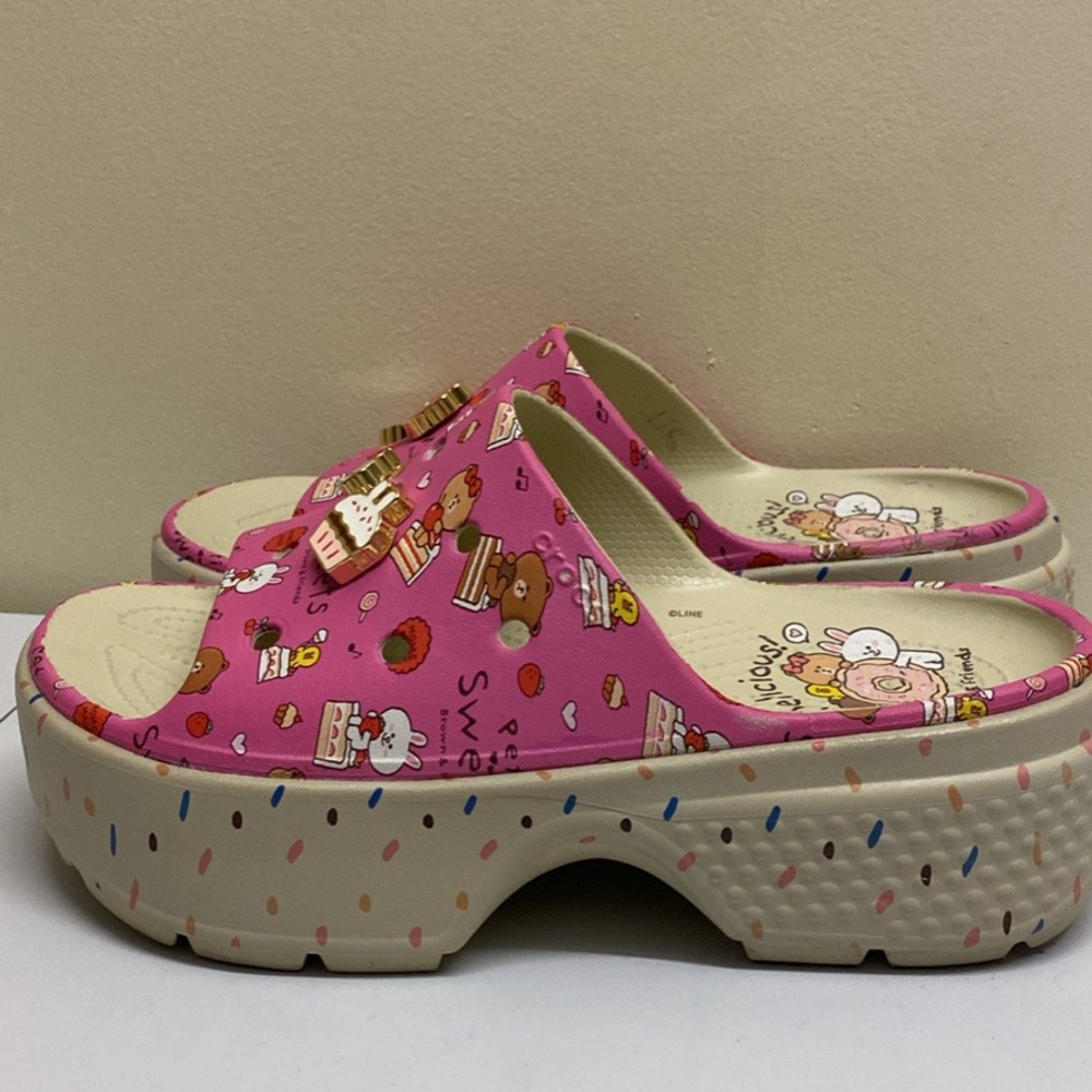Crocs line friends stomp slides womens 9